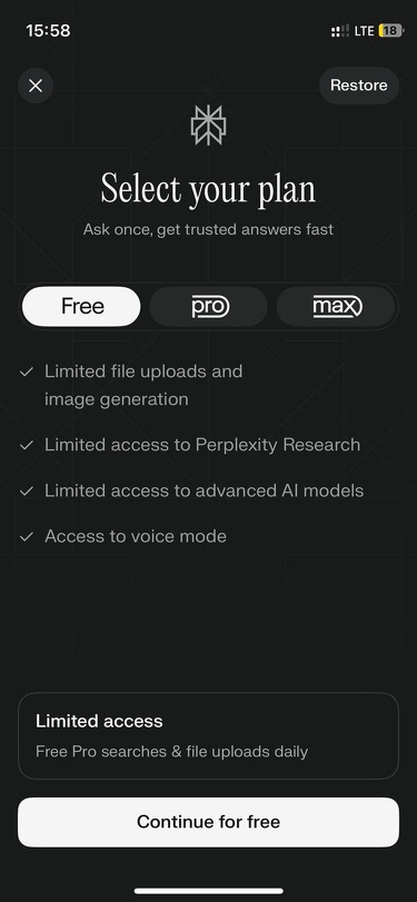 Perplexity • iOS