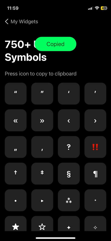 Be My Widget • iOS