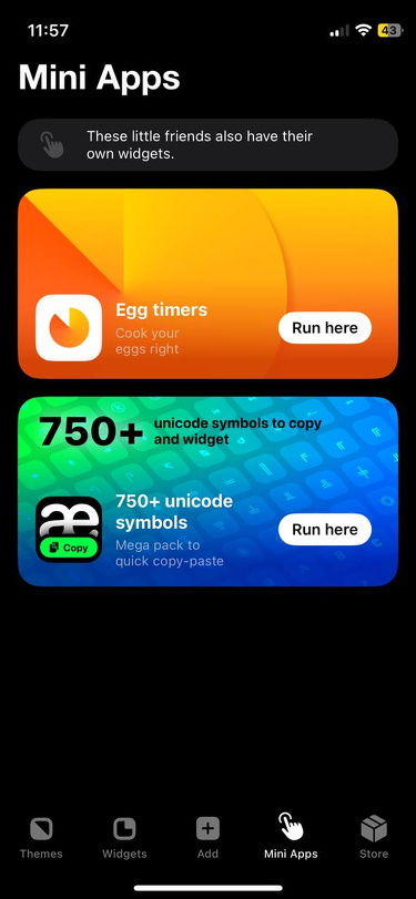 Be My Widget • iOS
