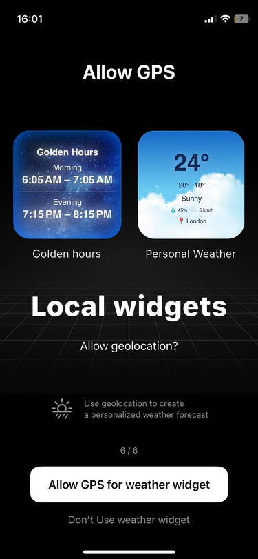 Be My Widget • iOS