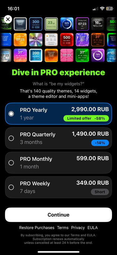 Be My Widget • iOS